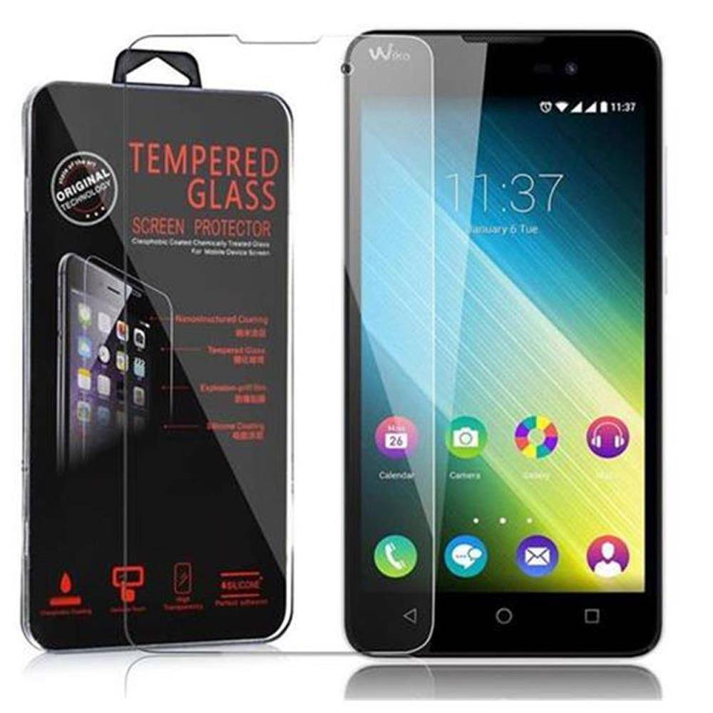 Cadorabo Panzer Folie für WIKO LENNY 2 Schutzfolie in Transparent Gehärtetes Tempered Display-Schutzglas