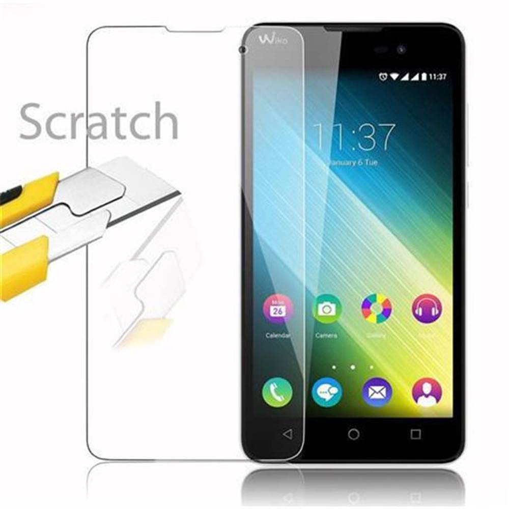 Cadorabo Panzer Folie für WIKO LENNY 2 Schutzfolie in Transparent Gehärtetes Tempered Display-Schutzglas