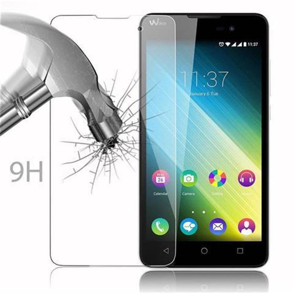 Cadorabo Panzer Folie für WIKO LENNY 2 Schutzfolie in Transparent Gehärtetes Tempered Display-Schutzglas