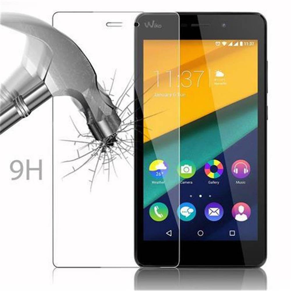 Cadorabo Panzer Folie für WIKO PULP FAB Schutzfolie in Transparent Gehärtetes Tempered Display-Schutzglas