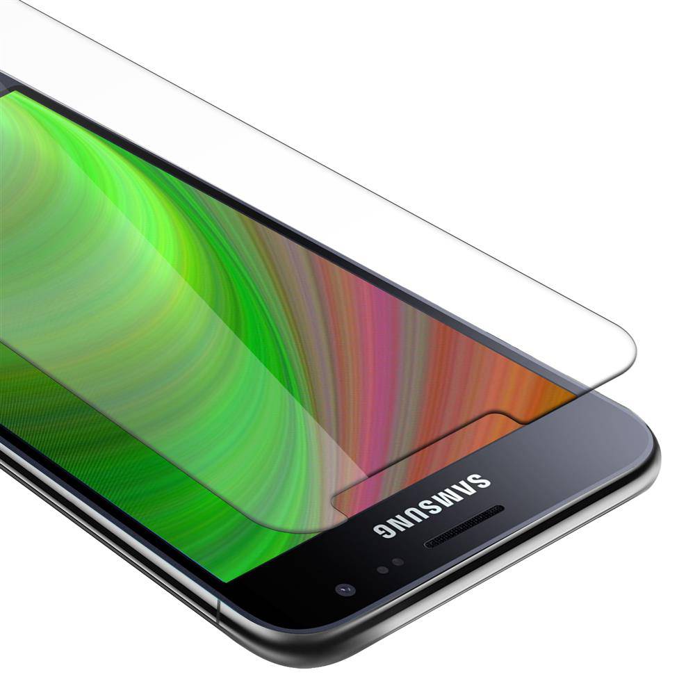 Cadorabo Panzer Folie für Samsung Galaxy J3 Schutzfolie in Transparent Gehärtetes Tempered Display-Schutzglas