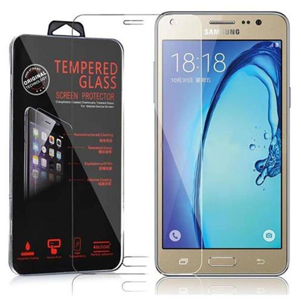 Cadorabo Panzer Folie für Samsung Galaxy On5 Schutzfolie in Transparent Gehärtetes Tempered Display-Schutzglas
