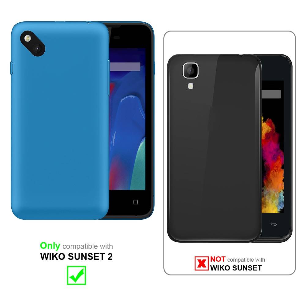 Cadorabo Panzer Folie für WIKO SUNSET 2 Schutzfolie in Transparent Gehärtetes Tempered Display-Schutzglas
