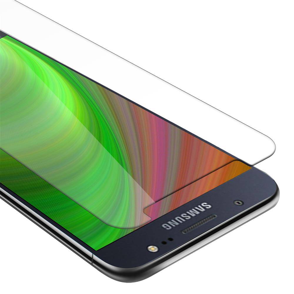 Cadorabo Panzer Folie für Samsung Galaxy J5 Schutzfolie in Transparent Gehärtetes Tempered Display-Schutzglas