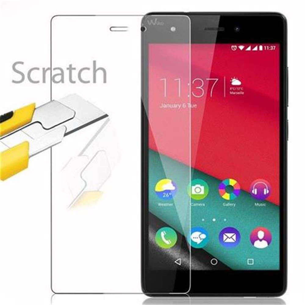 Cadorabo Panzer Folie für WIKO PULP 4G Schutzfolie in Transparent Gehärtetes Tempered Display-Schutzglas