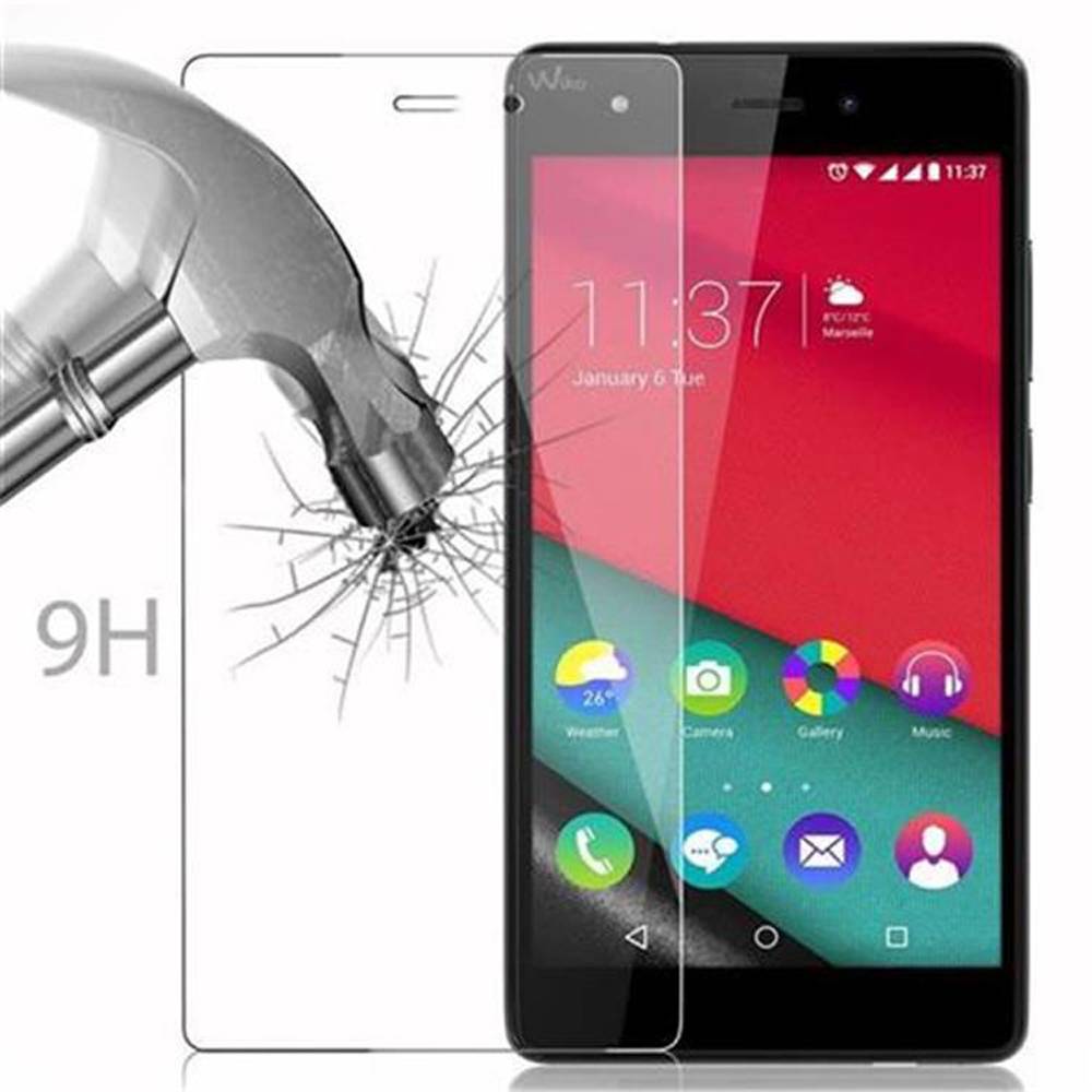 Cadorabo Panzer Folie für WIKO PULP 4G Schutzfolie in Transparent Gehärtetes Tempered Display-Schutzglas