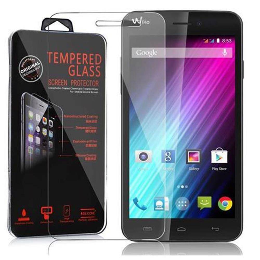 Cadorabo Panzer Folie für WIKO LENNY Schutzfolie in Transparent Gehärtetes Tempered Display-Schutzglas