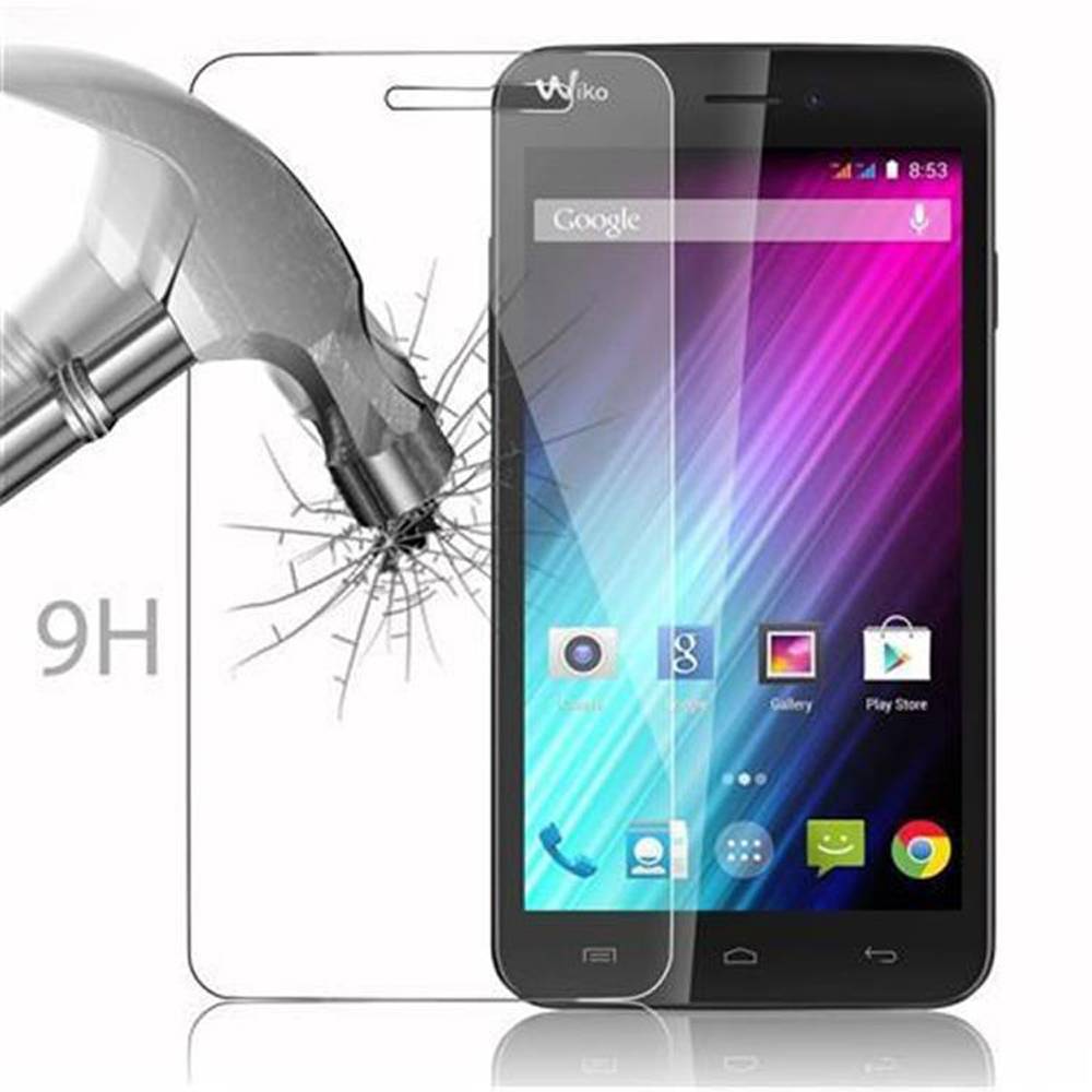 Cadorabo Panzer Folie für WIKO LENNY Schutzfolie in Transparent Gehärtetes Tempered Display-Schutzglas