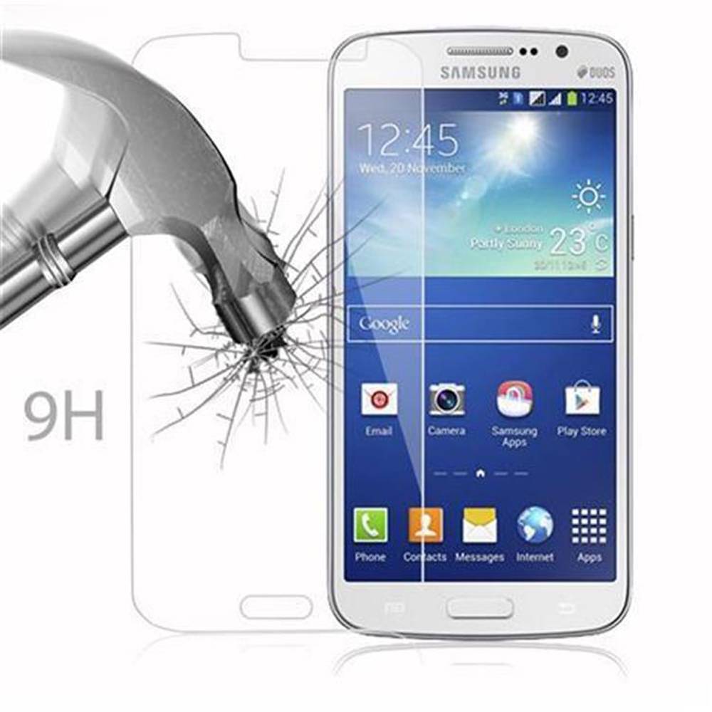 Cadorabo Panzer Folie für Samsung Galaxy GRAND 2 Schutzfolie in Transparent Gehärtetes Tempered Display-Schutzglas