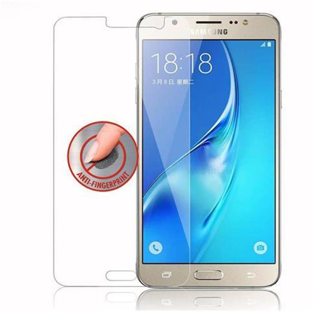 Cadorabo Panzer Folie für Samsung Galaxy J7 Schutzfolie in Transparent Gehärtetes Tempered Display-Schutzglas