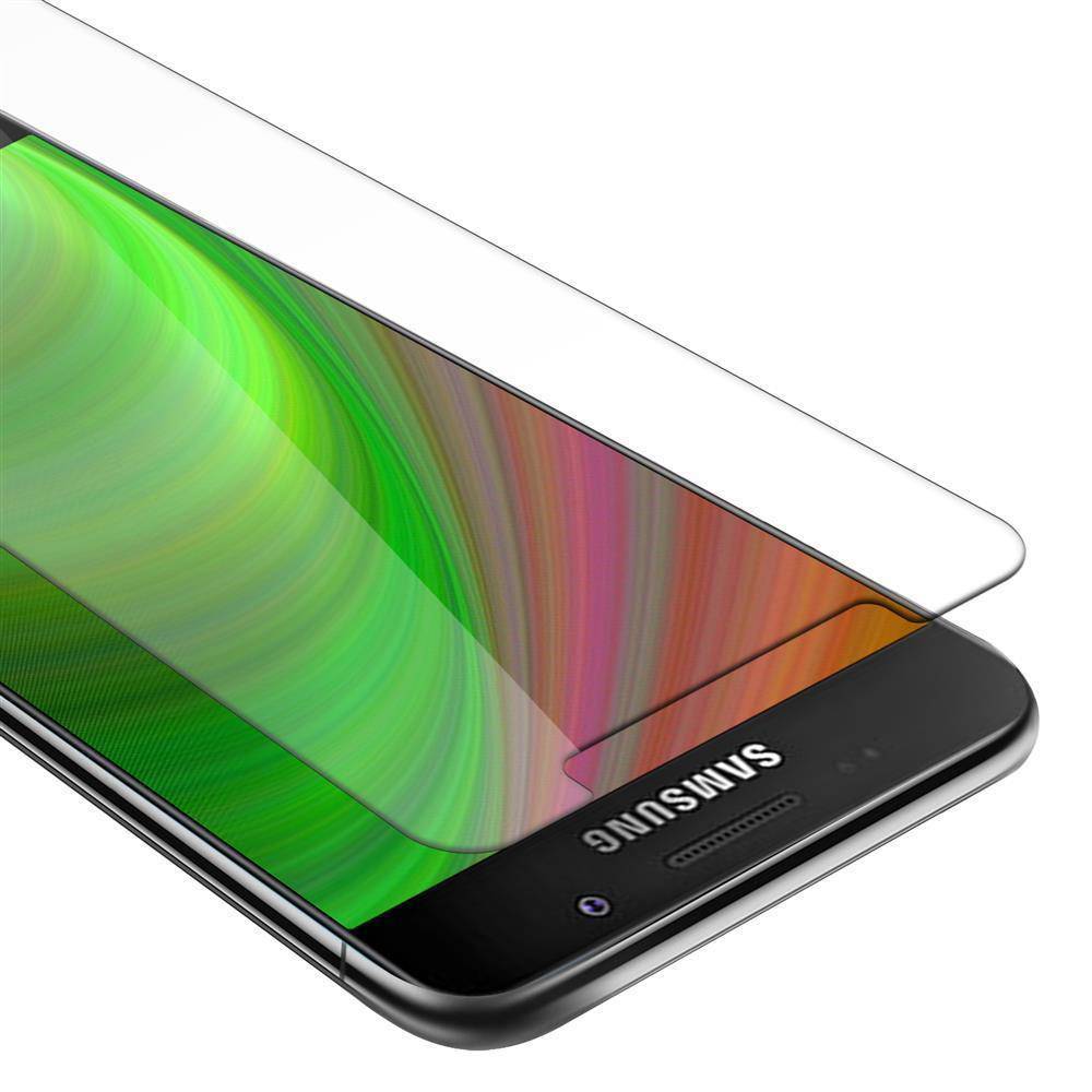 Cadorabo Panzer Folie für Samsung Galaxy A7 2016 Schutzfolie in Transparent Gehärtetes Tempered Display-Schutzglas