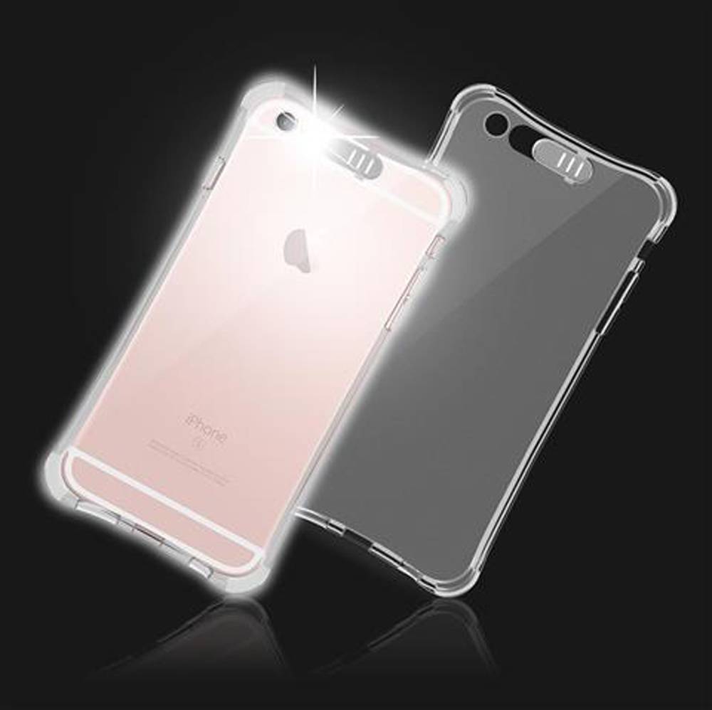 Cadorabo Schutzhülle für Apple iPhone 6 / iPhone 6S Hülle in Weiß Handyhülle Etui TPU Silikon Cover Case Slim