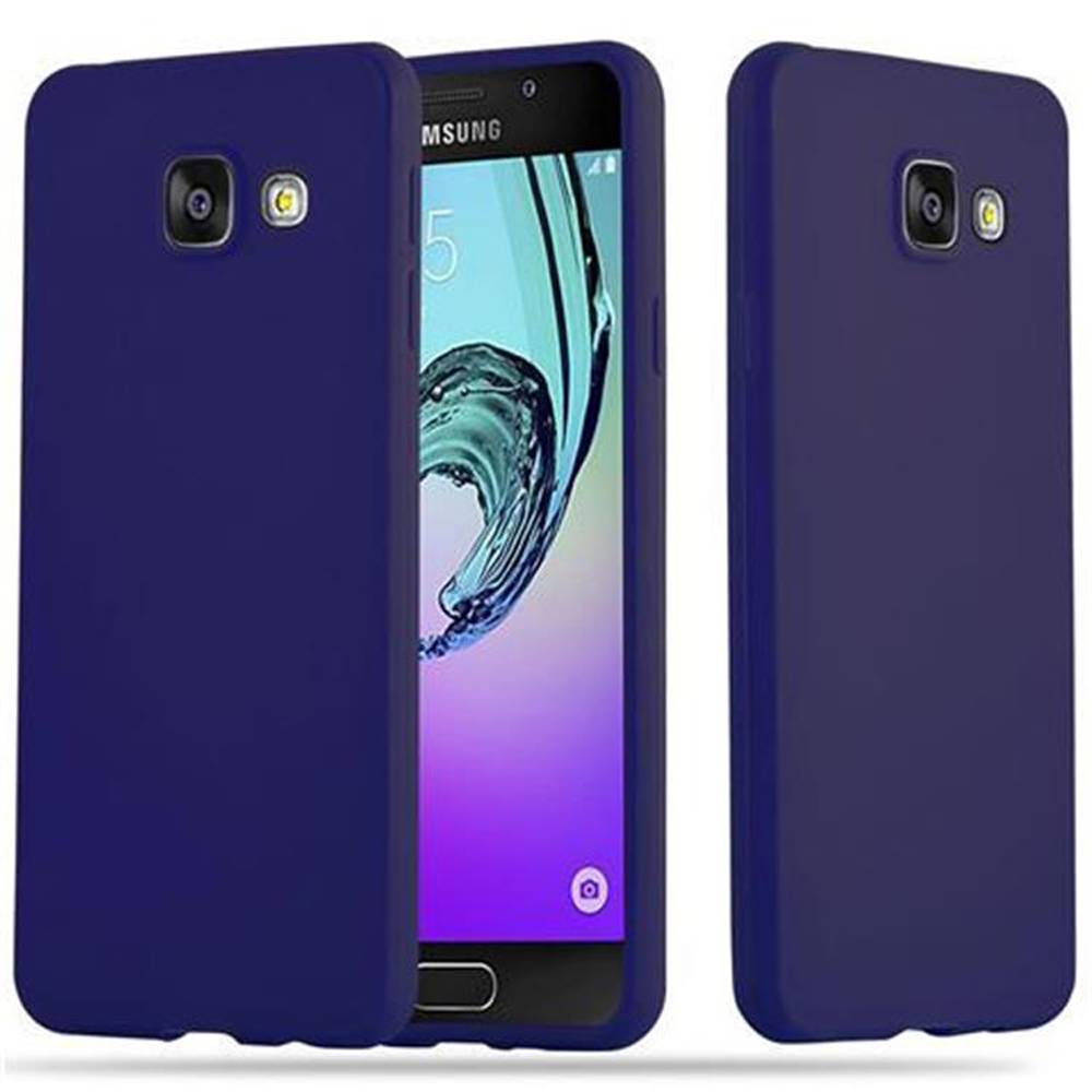 Cadorabo Hülle für Samsung Galaxy A3 2016 Schutzhülle in Blau Handyhülle TPU Silikon Etui Case Cover