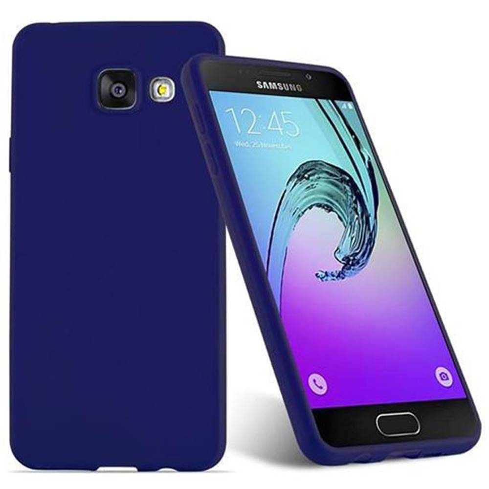 Cadorabo Hülle für Samsung Galaxy A3 2016 Schutzhülle in Blau Handyhülle TPU Silikon Etui Case Cover