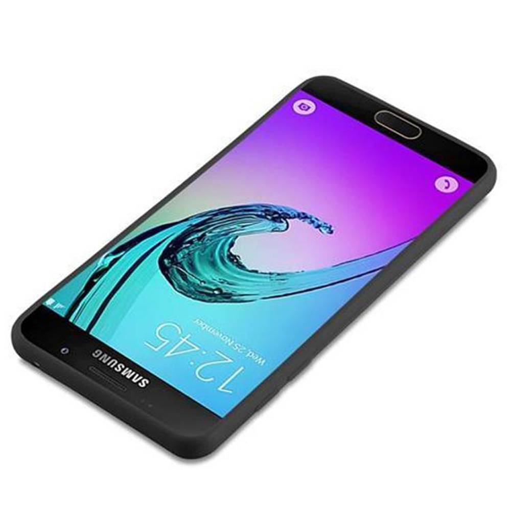Cadorabo Hülle für Samsung Galaxy A5 2016 Schutzhülle in Schwarz Handyhülle TPU Silikon Etui Case Cover