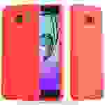 Cadorabo Hülle für Samsung Galaxy A3 2016 Schutzhülle in Rot Handyhülle TPU Silikon Etui Case Cover
