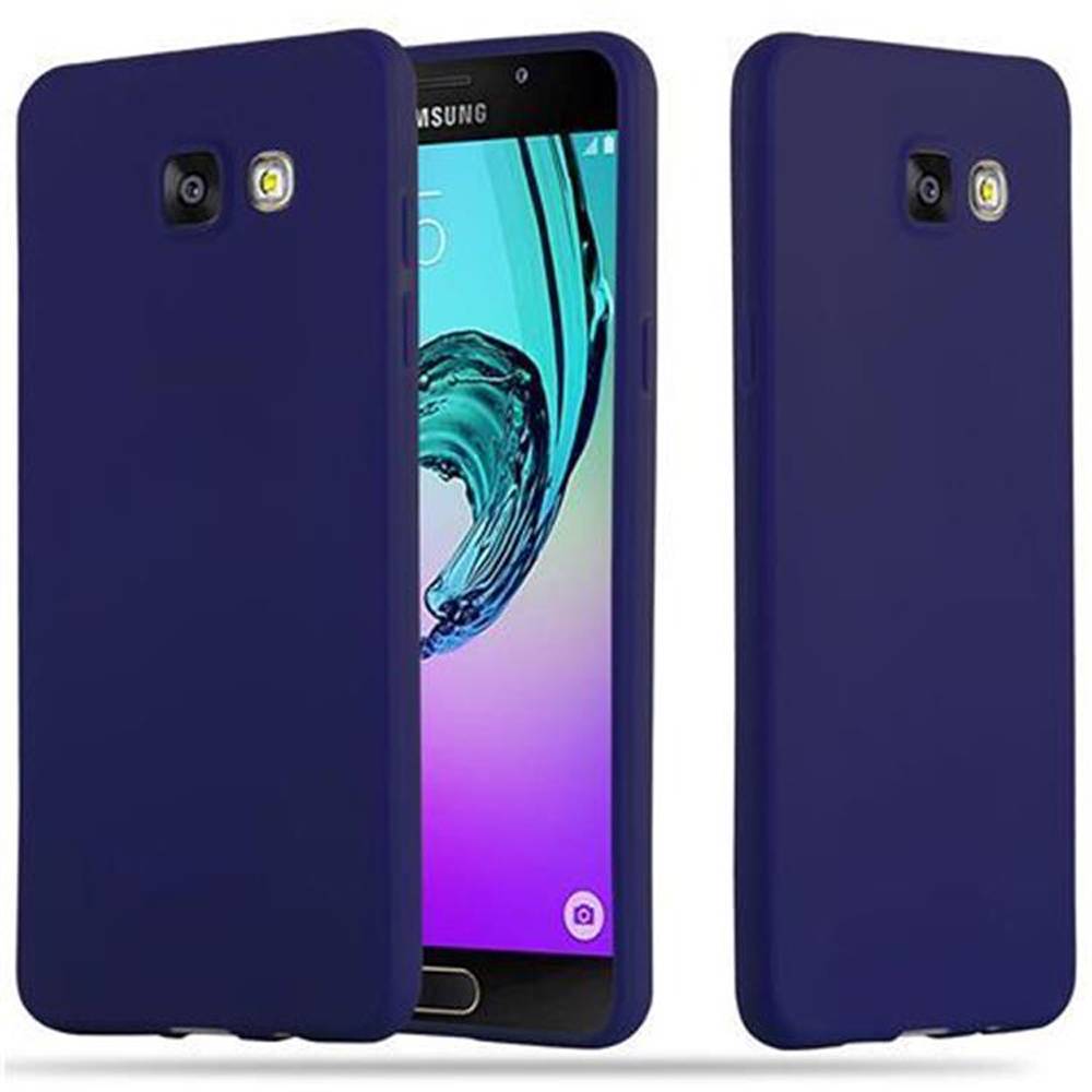 Cadorabo Hülle für Samsung Galaxy A5 2016 Schutzhülle in Blau Handyhülle TPU Silikon Etui Case Cover