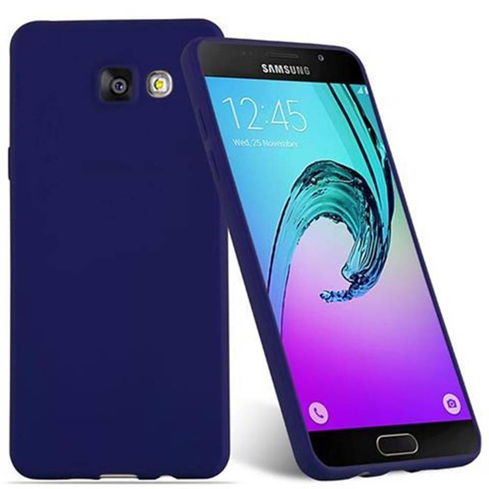 Cadorabo Hülle für Samsung Galaxy A5 2016 Schutzhülle in Blau Handyhülle TPU Silikon Etui Case Cover