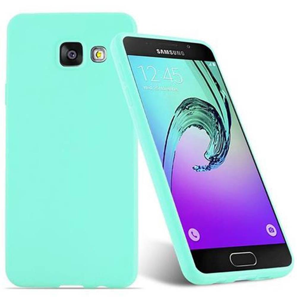 Cadorabo Hülle für Samsung Galaxy A3 2016 Schutzhülle in Blau Handyhülle TPU Silikon Etui Case Cover