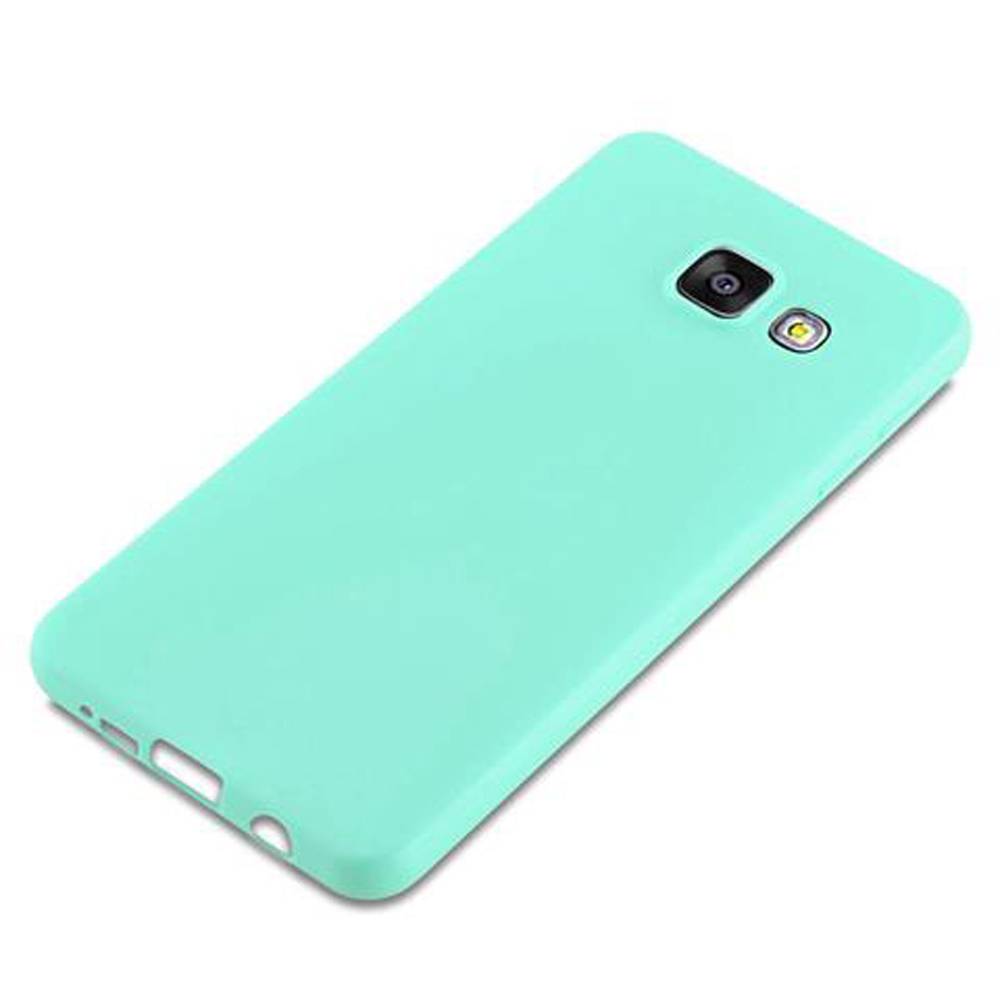 Cadorabo Hülle für Samsung Galaxy A3 2016 Schutzhülle in Blau Handyhülle TPU Silikon Etui Case Cover