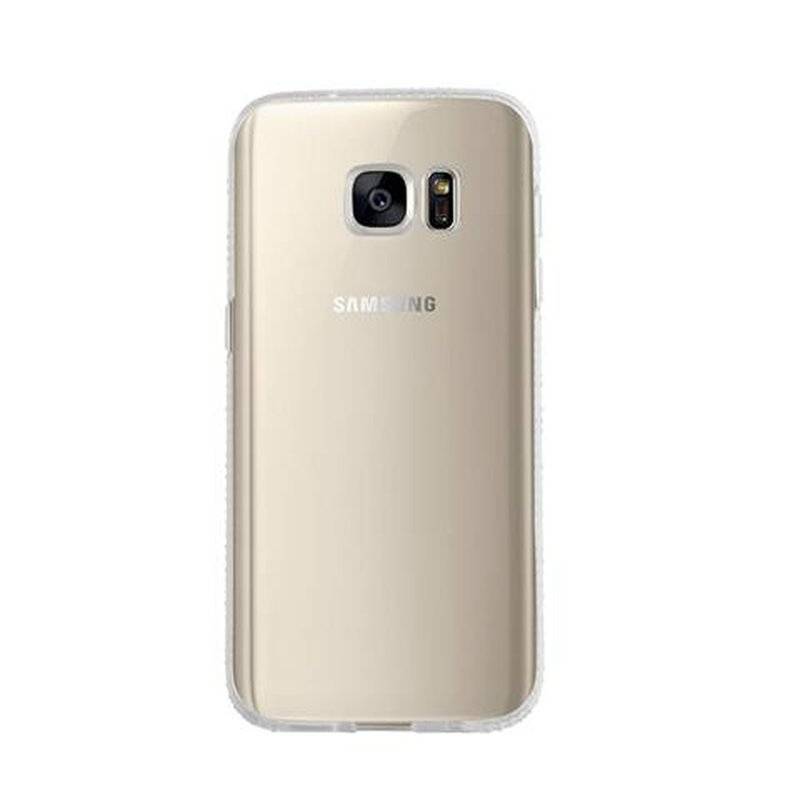 Cadorabo Hülle für Samsung Galaxy S7 - TRANSPARENT WEIß – aus TPU Silikon im Strass Design