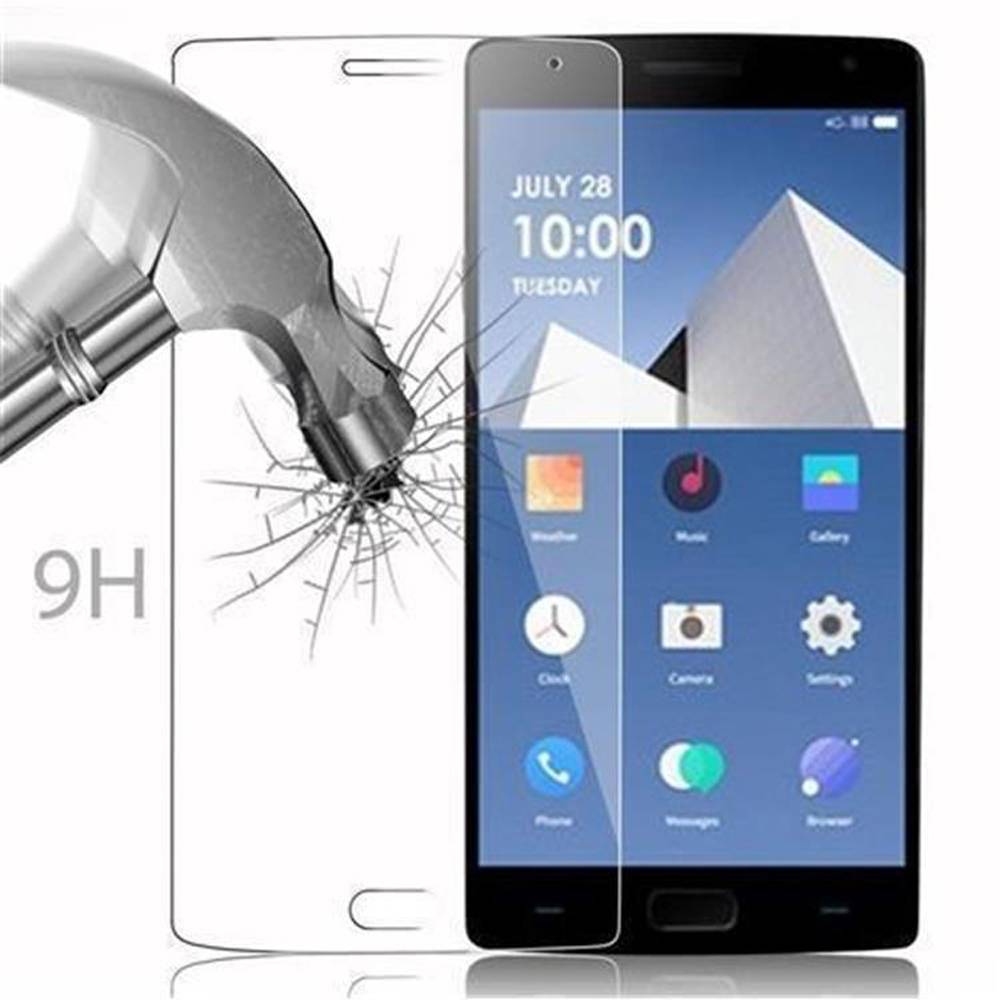 Cadorabo Panzer Folie für OnePlus TWO Schutzfolie in Transparent Gehärtetes Tempered Display-Schutzglas