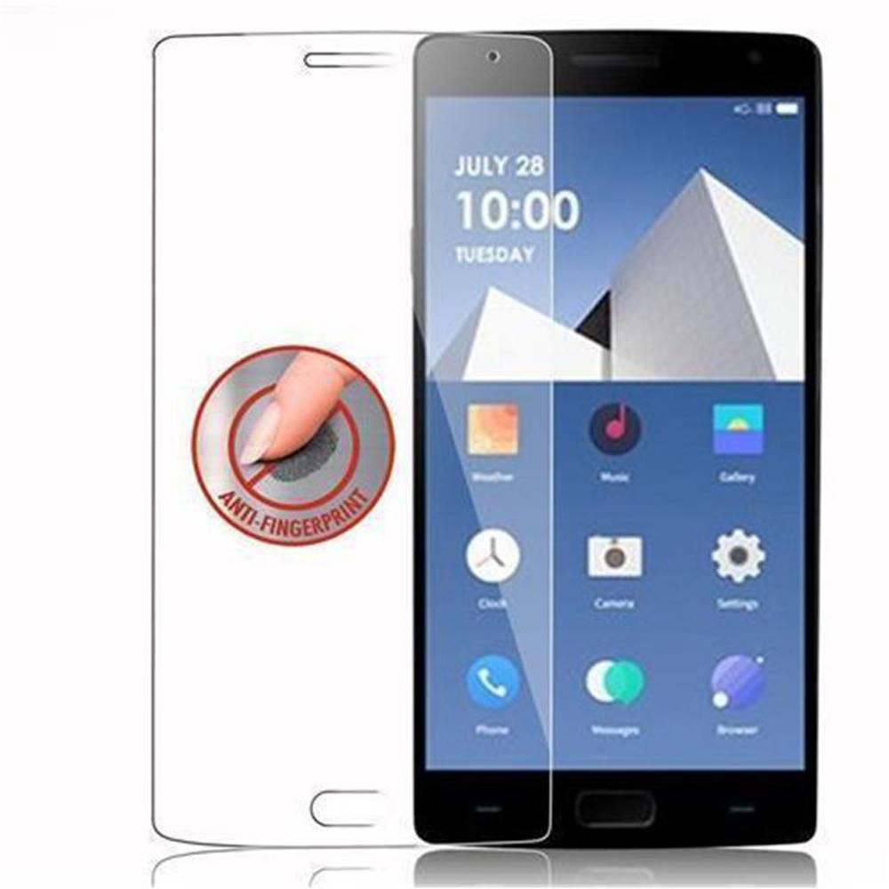Cadorabo Panzer Folie für OnePlus TWO Schutzfolie in Transparent Gehärtetes Tempered Display-Schutzglas