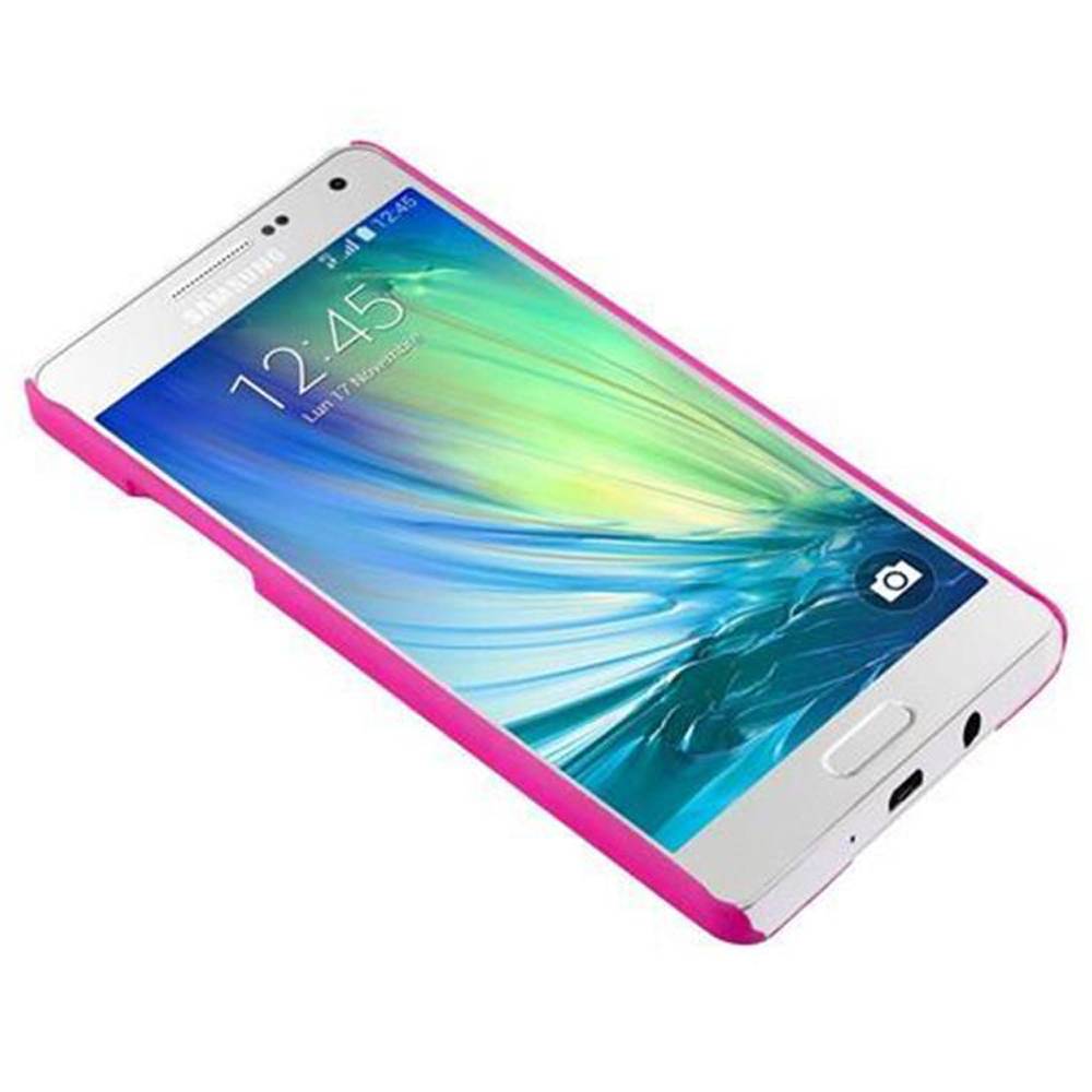 Cadorabo Hülle für Samsung Galaxy A5 2015 Schutz Hülle in Rosa Hard Case Schutzhülle Blumen Etui Handyhülle