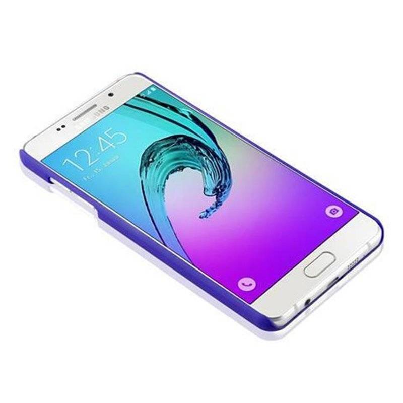 Samsung Galaxy A5 2016 Hardcase Hülle in SCHWARZ von Cadorabo Blumen Paisley Henna Design Schutzhülle