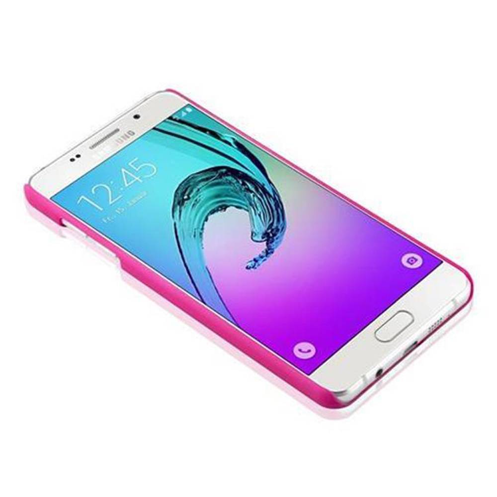 Cadorabo Hülle für Samsung Galaxy A5 2016 Schutz Hülle in Rosa Hard Case Schutzhülle Blumen Etui Handyhülle