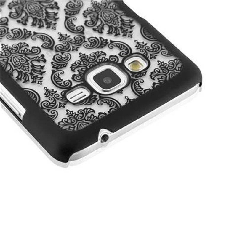 Samsung Galaxy GRAND PRIME Hardcase Hülle in GRÜN von Cadorabo Blumen Paisley Henna Design Schutzhülle