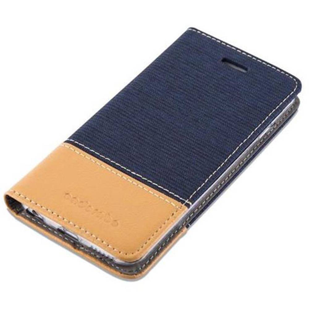 Cadorabo Hülle für Apple iPhone 6 / 6S Schutzhülle in Blau Handy Hülle Etui Book Case Cover