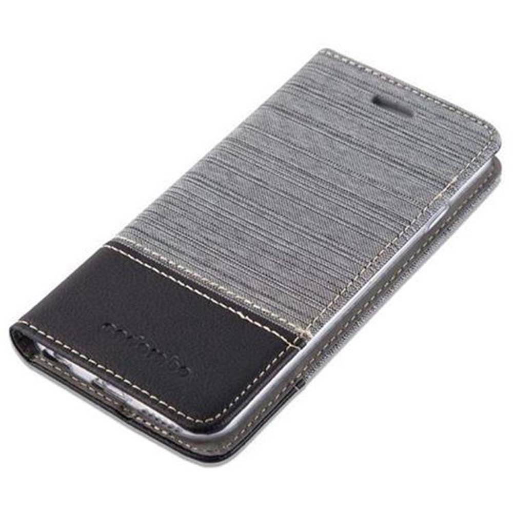 Cadorabo Hülle für Apple iPhone 6 / 6S Schutzhülle in Grau Handy Hülle Etui Book Case Cover