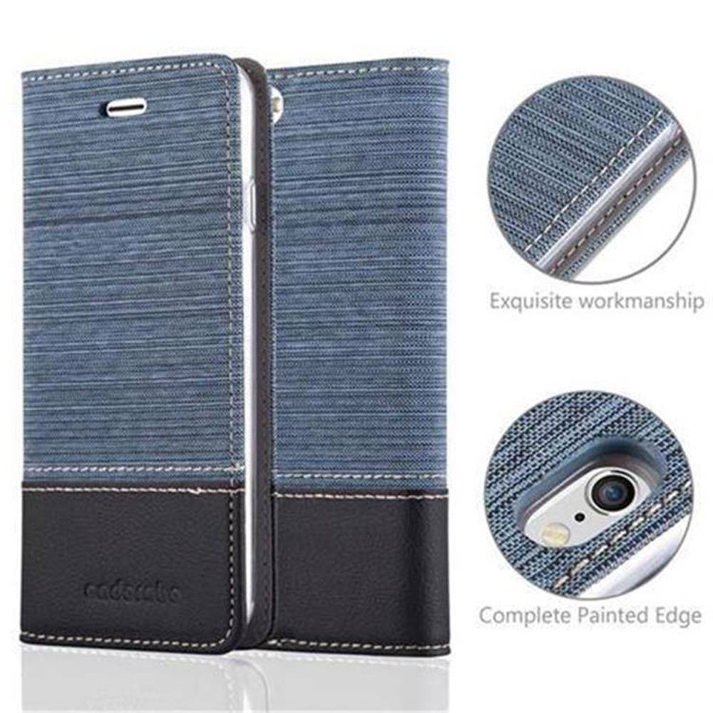 Cadorabo Hülle für Apple iPhone 6 / 6S Schutzhülle in Blau Handy Hülle Etui Book Case Cover