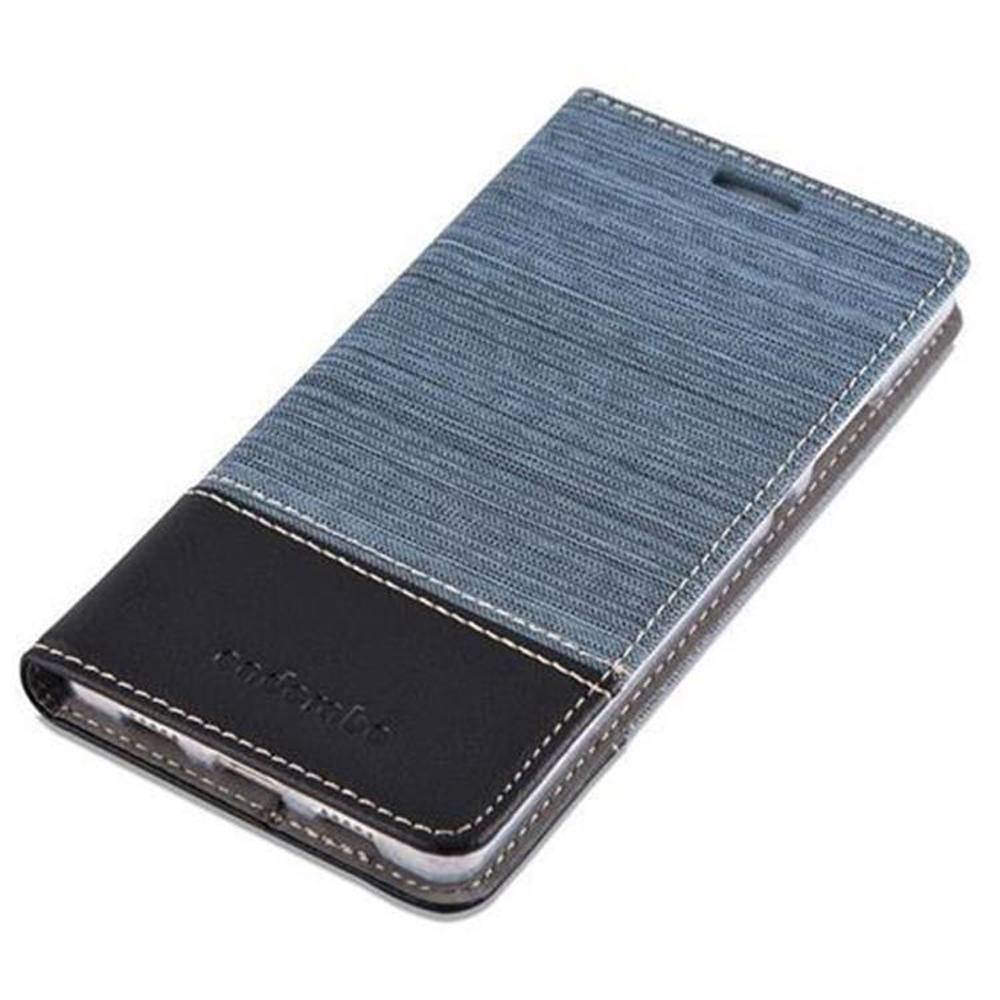 Cadorabo Hülle für Huawei P8 LITE 2015 Schutzhülle in Blau Handy Hülle Etui Book Case Cover