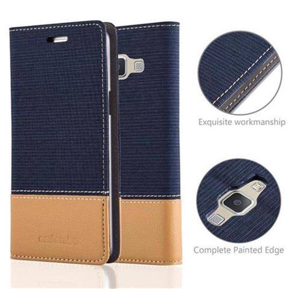 Cadorabo Hülle für Samsung Galaxy A5 2015 Schutzhülle in Blau Handy Hülle Etui Book Case Cover