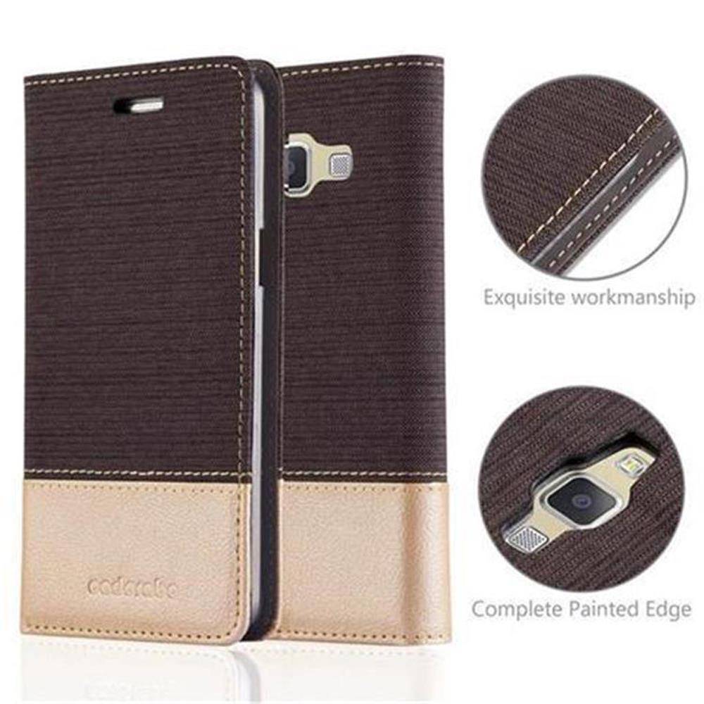 Cadorabo Hülle für Samsung Galaxy A5 2015 Schutzhülle in Grau Handy Hülle Etui Book Case Cover