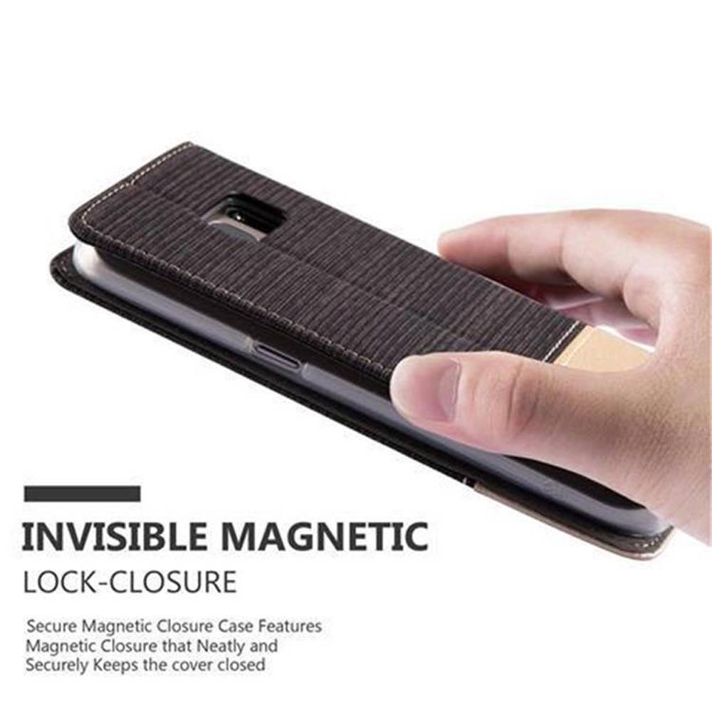 Cadorabo Hülle für Samsung Galaxy S7 Schutzhülle in Grau Handy Hülle Etui Book Case Cover