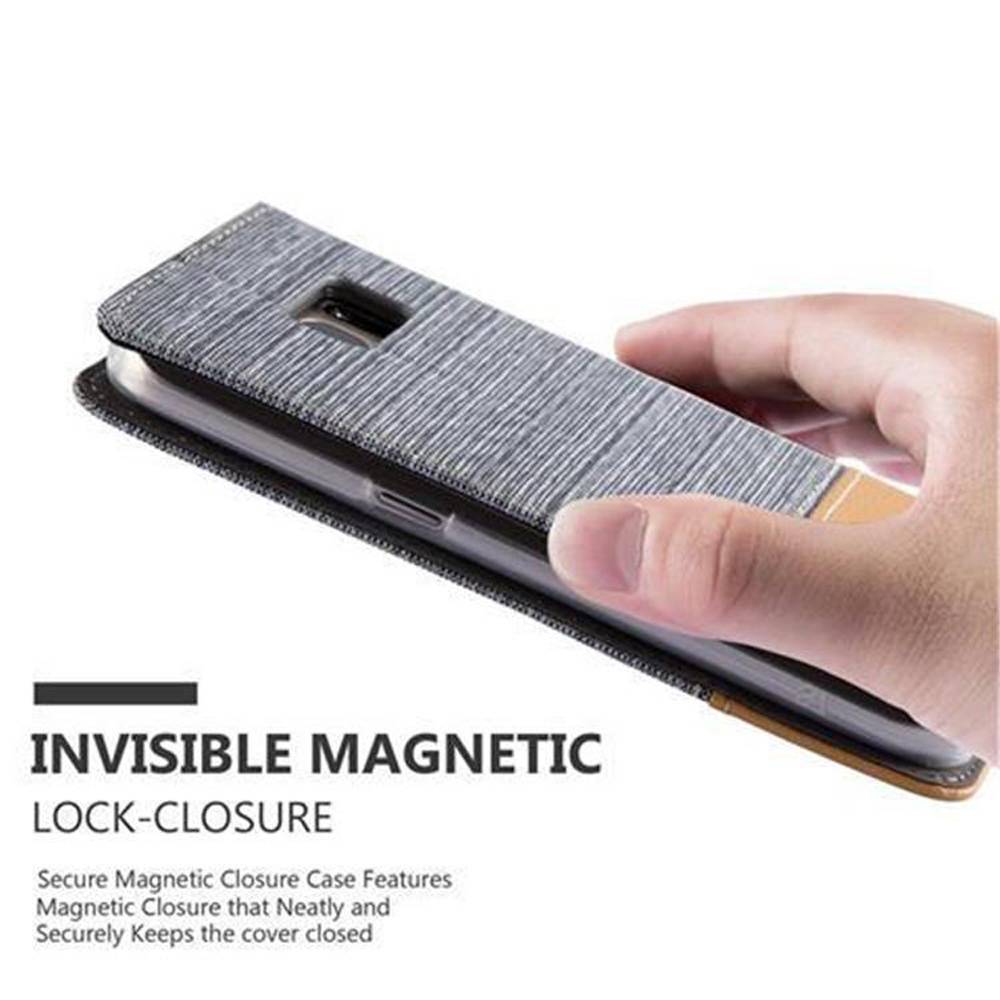 Cadorabo Hülle für Samsung Galaxy S7 Schutzhülle in Grau Handy Hülle Etui Book Case Cover