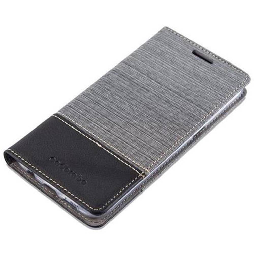 Cadorabo Hülle für Samsung Galaxy S7 EDGE Schutzhülle in Grau Handy Hülle Etui Book Case Cover