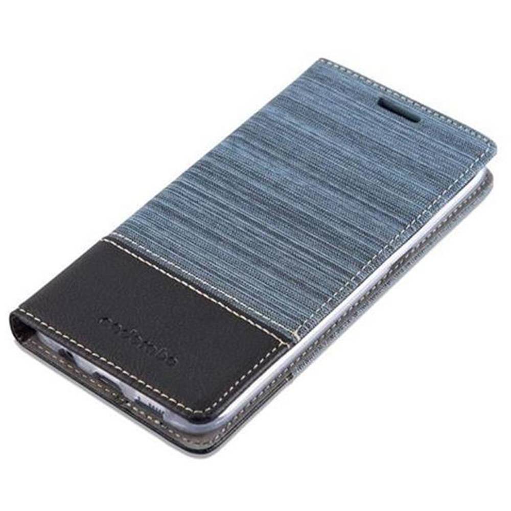 Cadorabo Hülle für Samsung Galaxy S7 EDGE Schutzhülle in Blau Handy Hülle Etui Book Case Cover