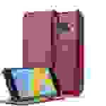 Cadorabo Schutzhülle für HTC ONE M10 Hülle in Rot Handyhülle Etui Case Cover Tasche