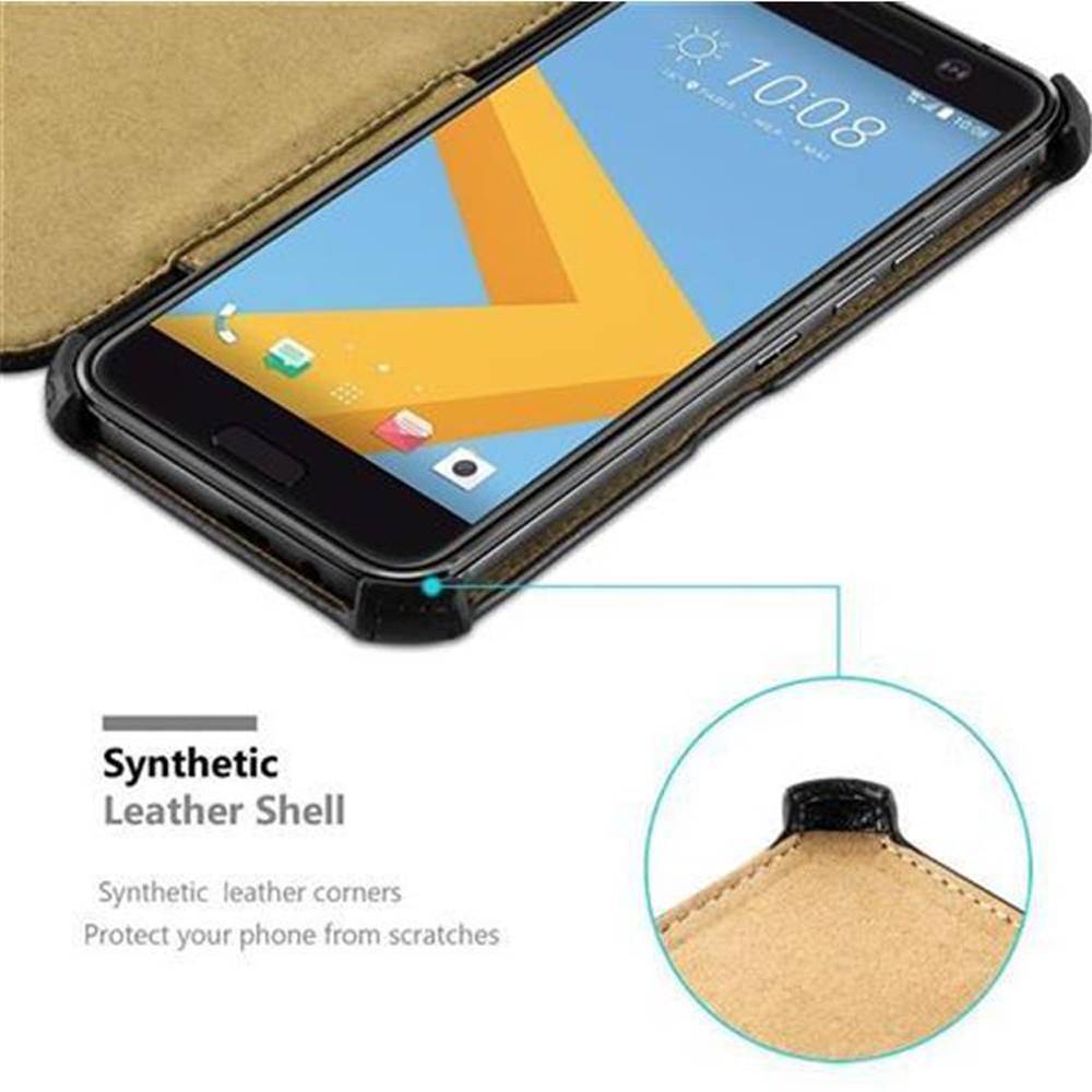 Cadorabo Schutzhülle für HTC ONE M10 Hülle in Schwarz Handyhülle Etui Case Cover Tasche