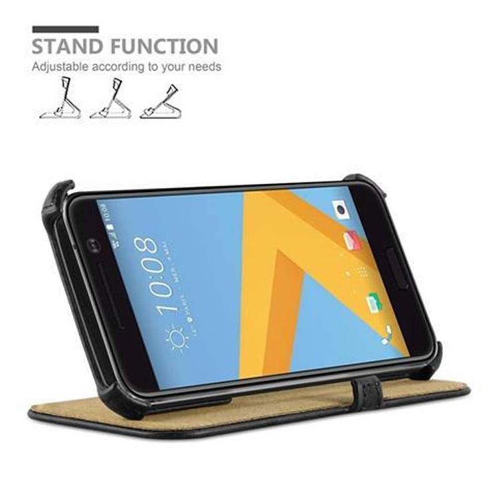 Cadorabo Schutzhülle für HTC ONE M10 Hülle in Schwarz Handyhülle Etui Case Cover Tasche
