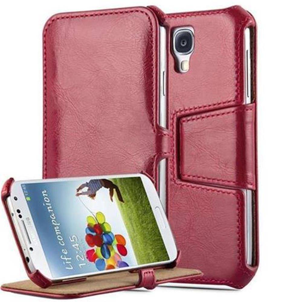 Cadorabo Schutzhülle für Samsung Galaxy S4 Hülle in Rot Handyhülle Etui Case Cover Tasche