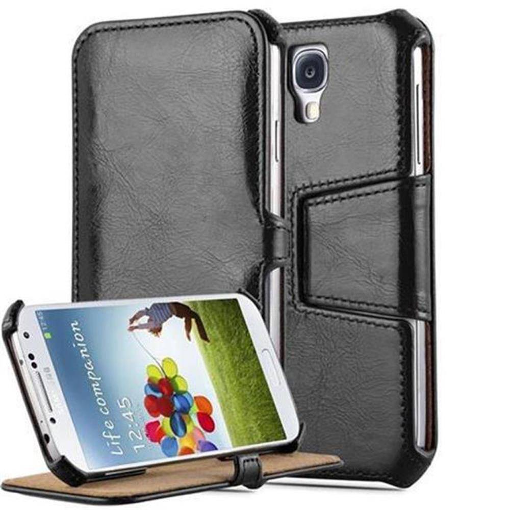 Cadorabo Schutzhülle für Samsung Galaxy S4 Hülle in Schwarz Handyhülle Etui Case Cover Tasche
