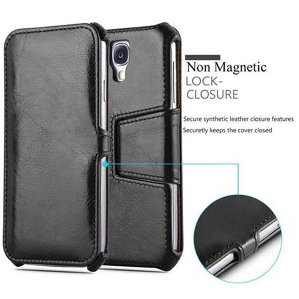 Cadorabo Schutzhülle für Samsung Galaxy S4 Hülle in Schwarz Handyhülle Etui Case Cover Tasche