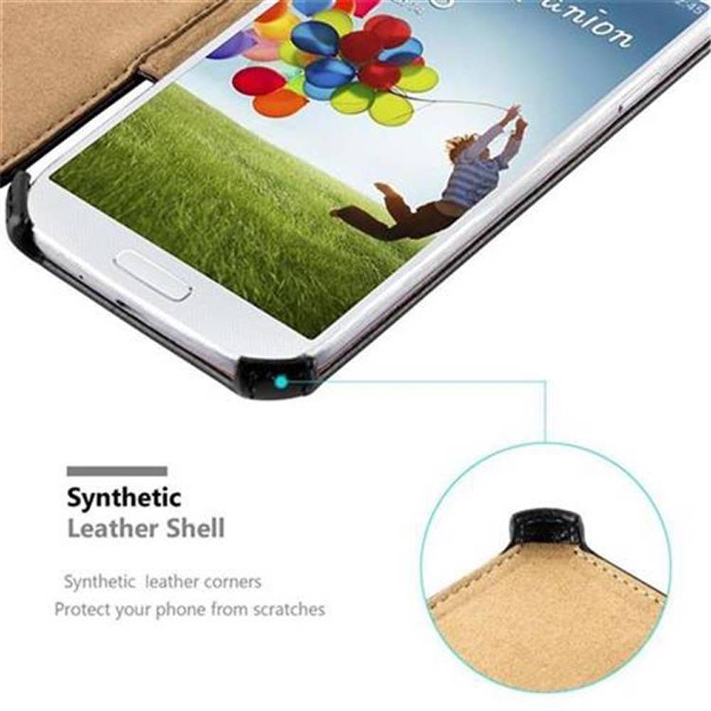 Cadorabo Schutzhülle für Samsung Galaxy S4 Hülle in Schwarz Handyhülle Etui Case Cover Tasche
