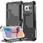Cadorabo Schutzhülle für Samsung Galaxy S6 Hülle in Schwarz Handyhülle Etui Case Cover Tasche