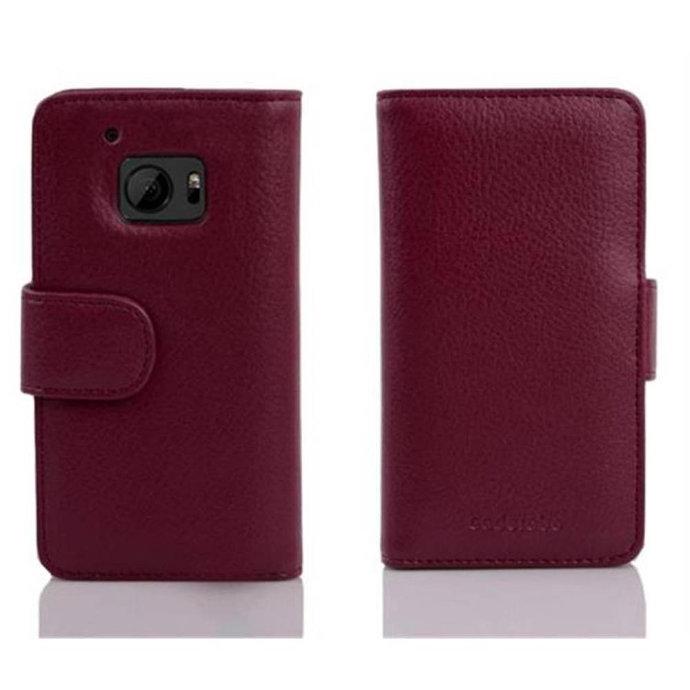 Cadorabo Hülle für HTC ONE M10 in Lila Backcover Handy Schutz Hülle Book Case Booklet Kartenfächer